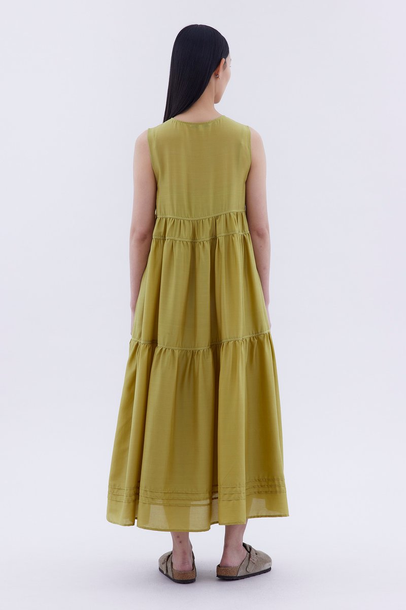 Noelle Ribbon-Tiered Dress