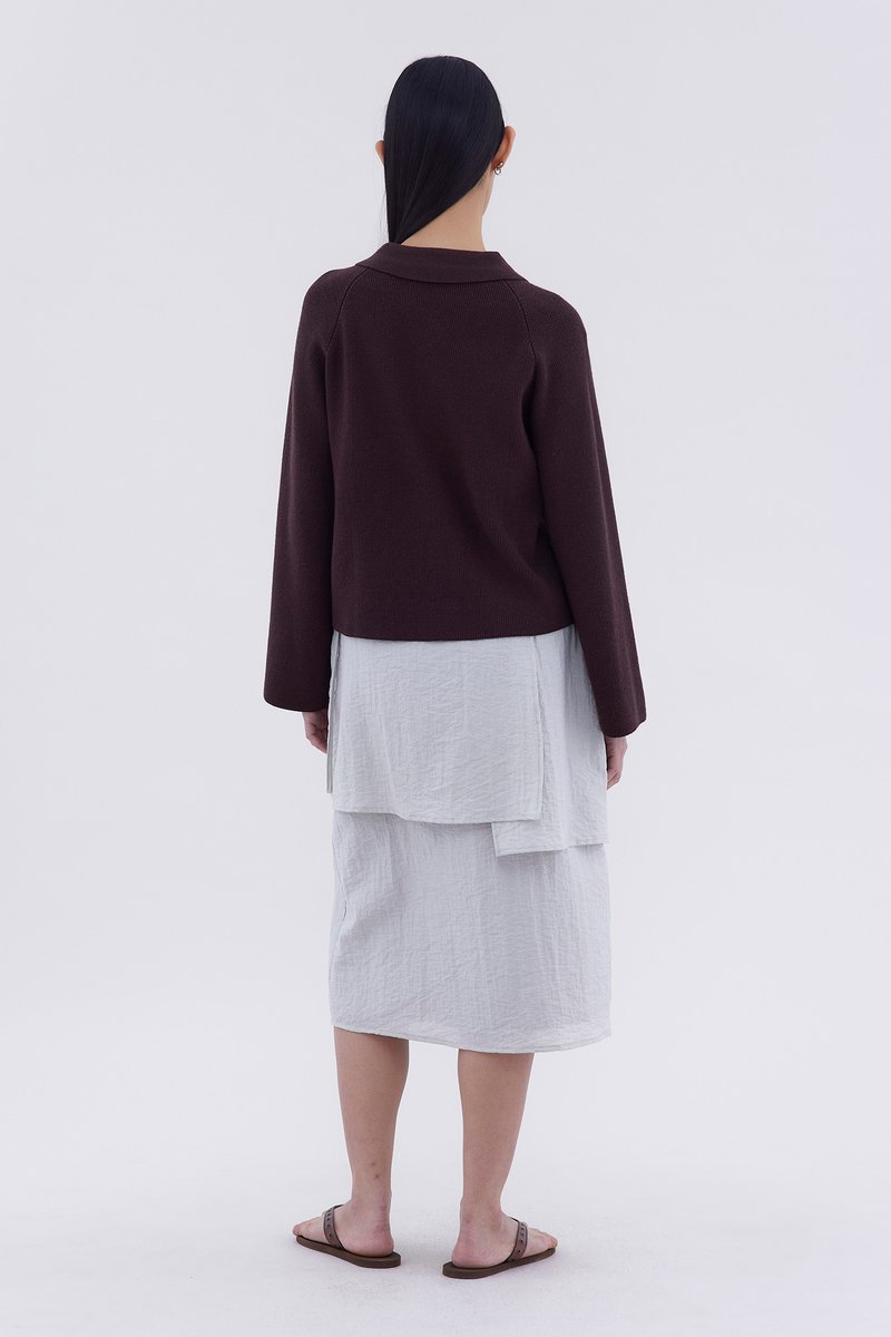 Maude Half Button Oversized Sweater