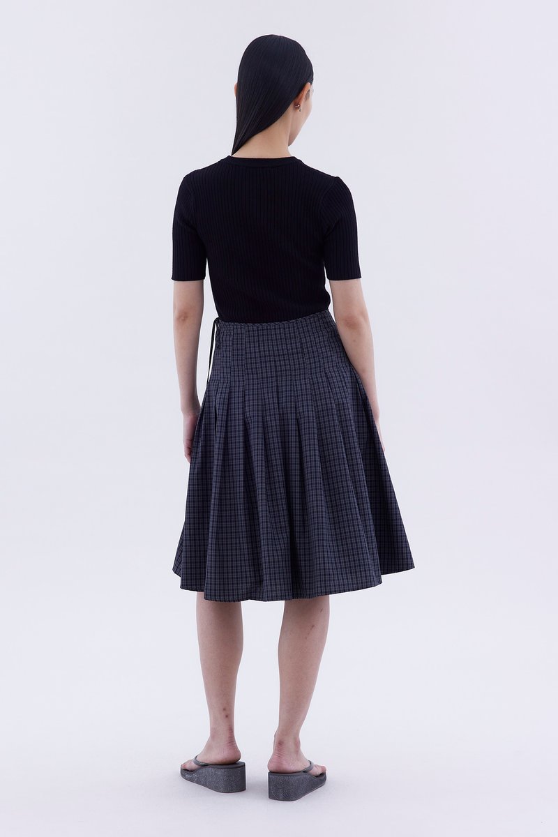 Lavena Pleated Half Skirt