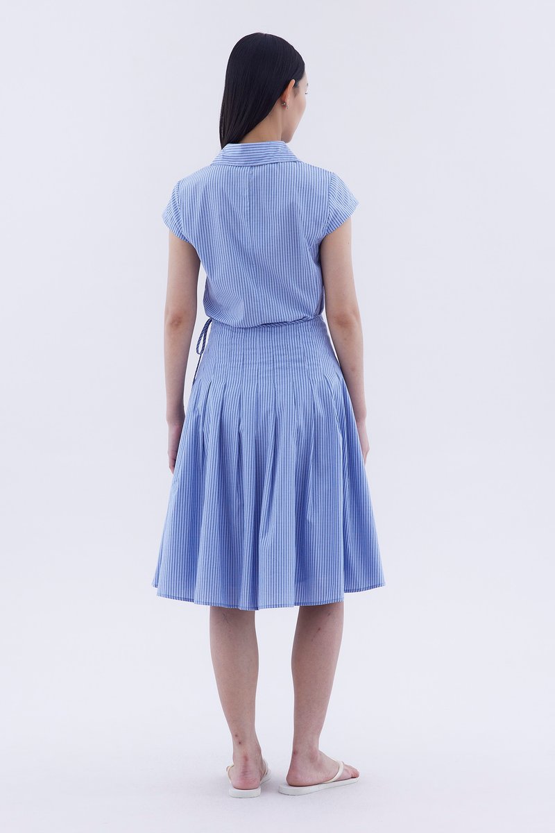 Lavena Pleated Half Skirt