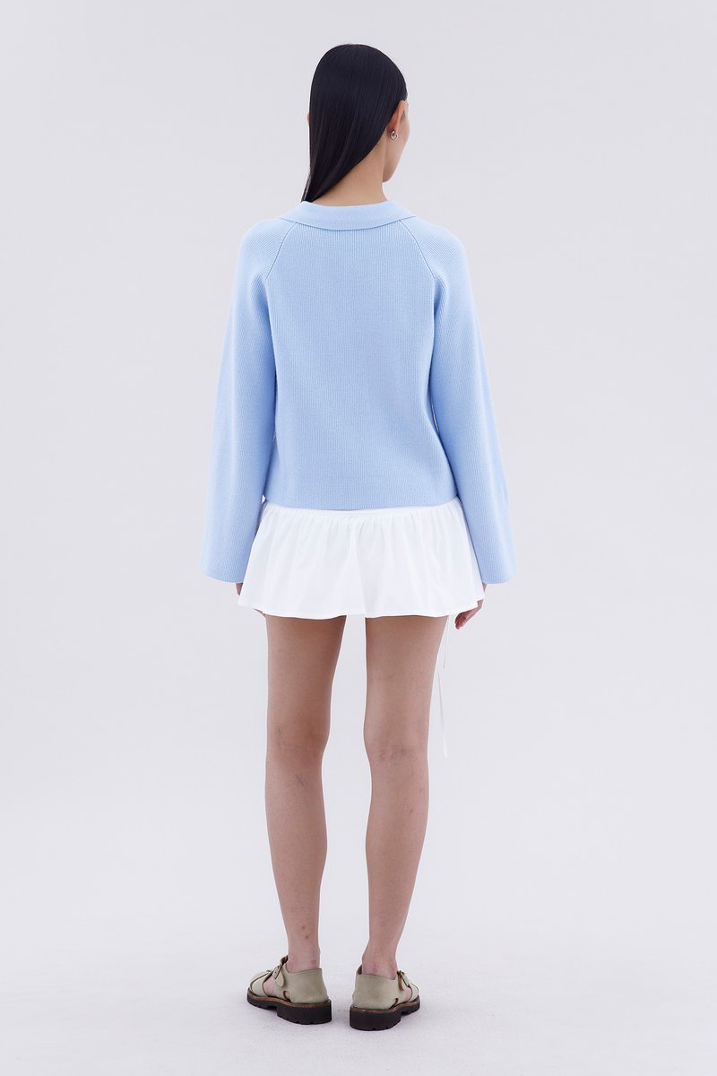 Maude Half Button Oversized Sweater