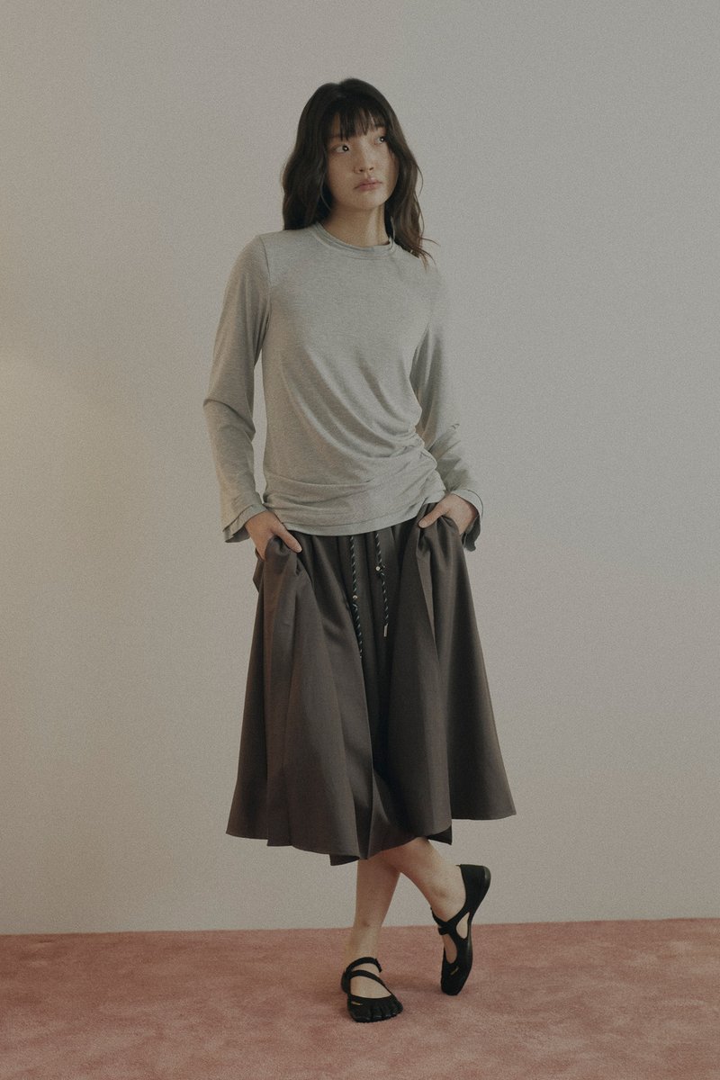 Long Sleeve Contrast Trim Top