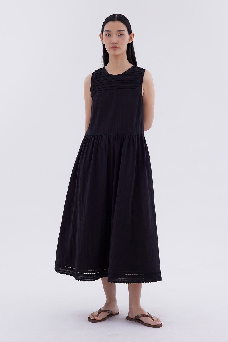 Elize Pin-Tuck Dress