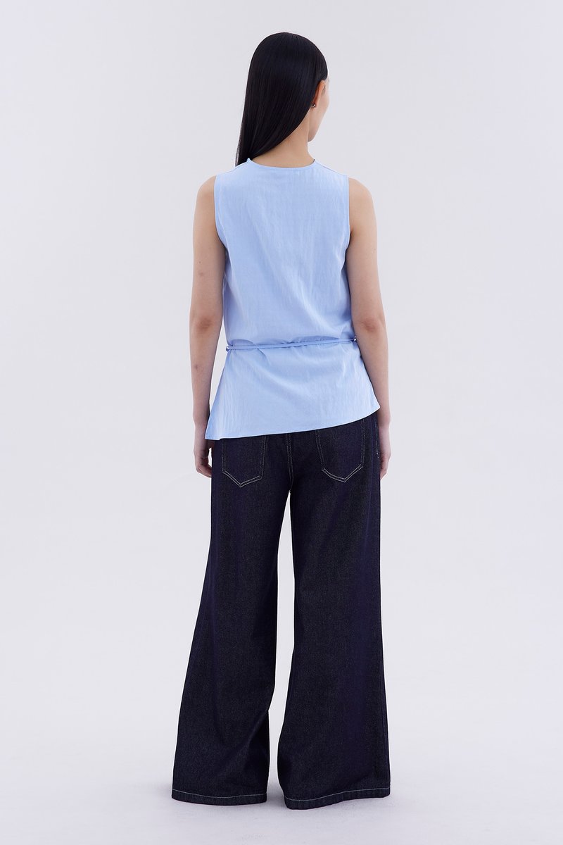 Jupierre Drape-Front Top