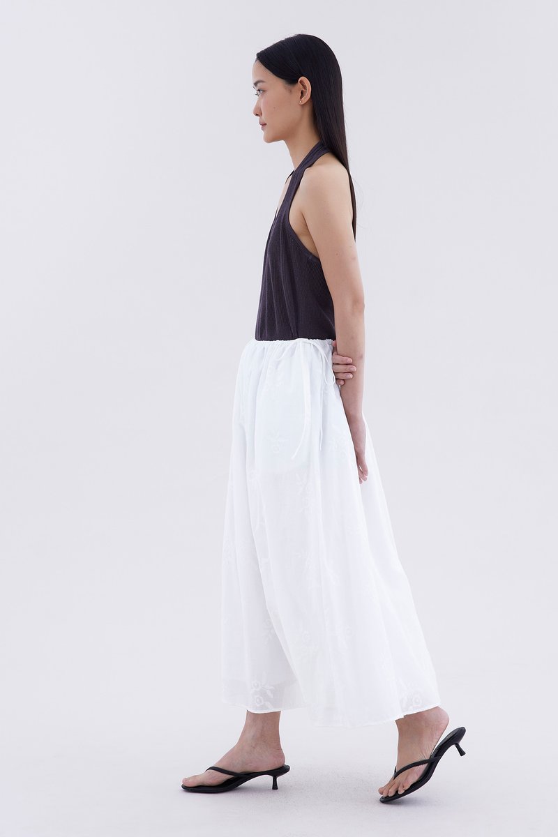 Delke Drawstring Full Skirt