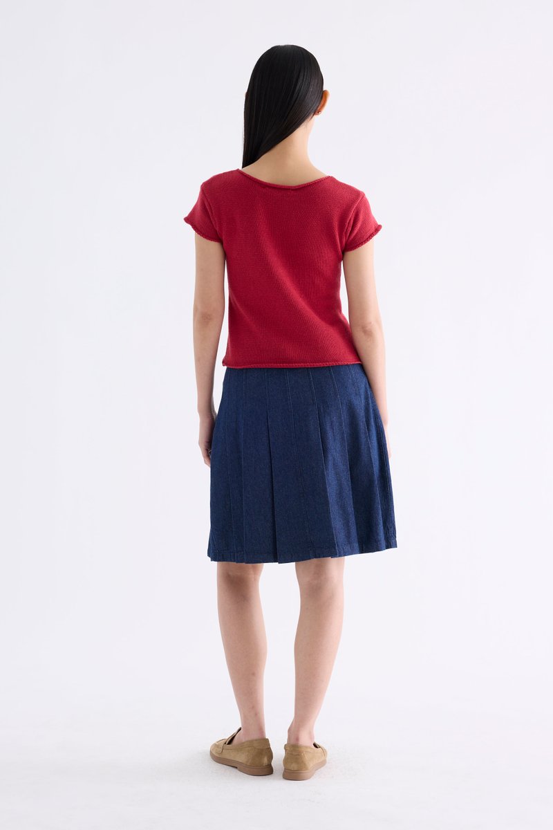 Kelyn Button-Down Knit Top