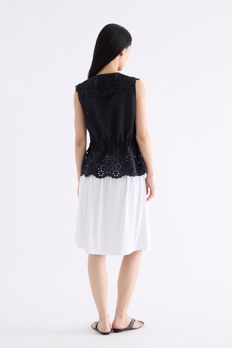 Zoe Lace Waist-Tie Top