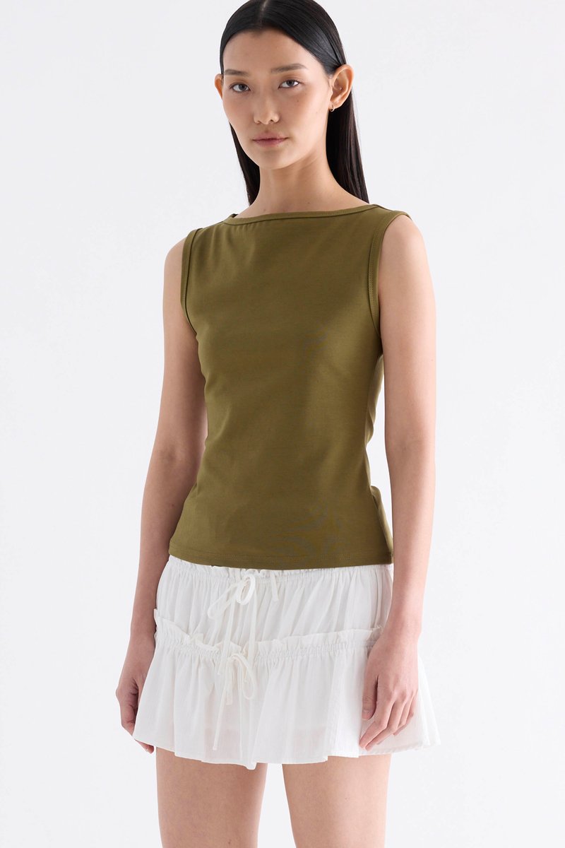 Natasha Boat Neck Tank