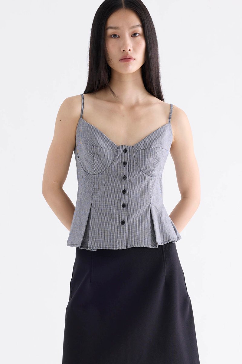 Kate Pleated Bustier Top