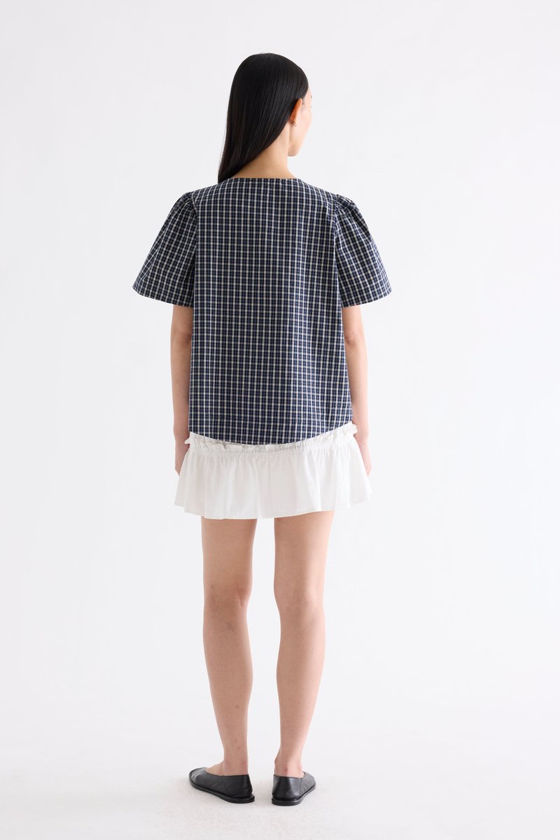 Selene Front-Tie Blouse
