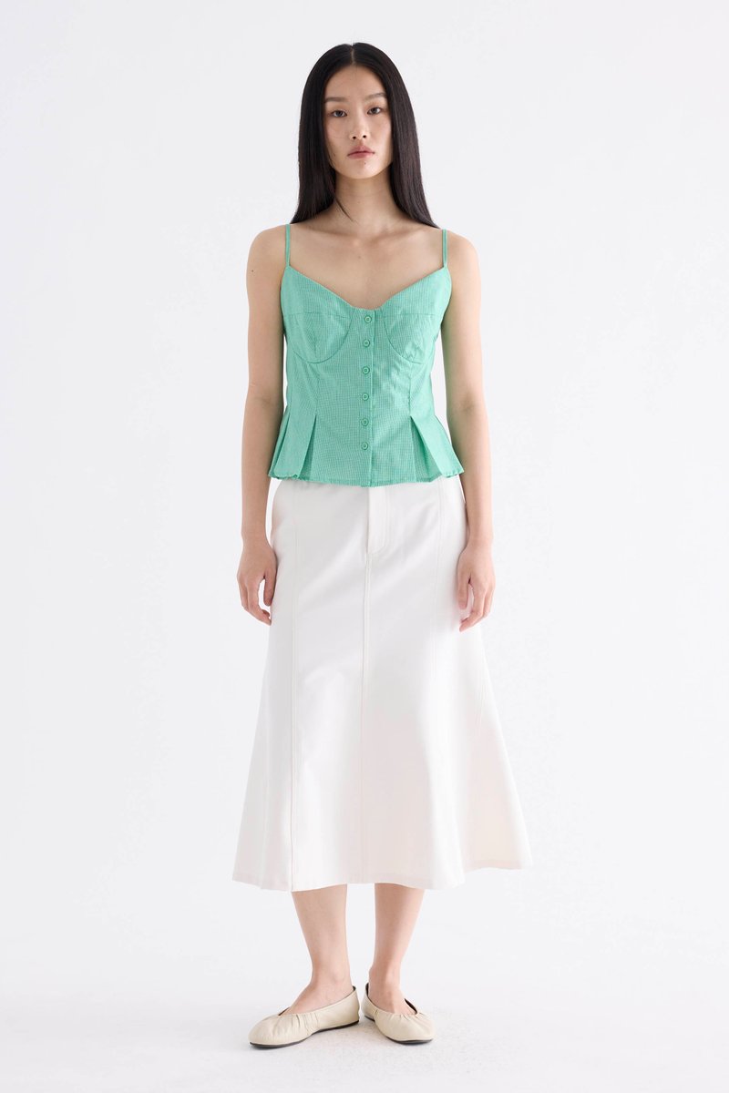 Kate Pleated Bustier Top