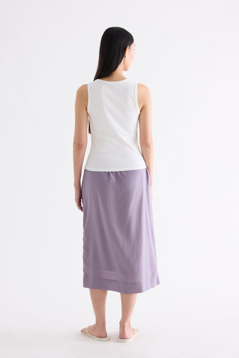 Milene Ribbed Half-Button Tank