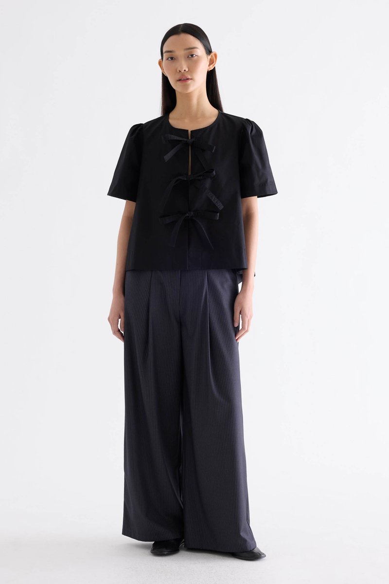 Selene Front-Tie Blouse