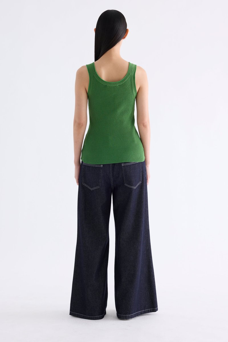 Kanery Scoop-Neck Rib Tank