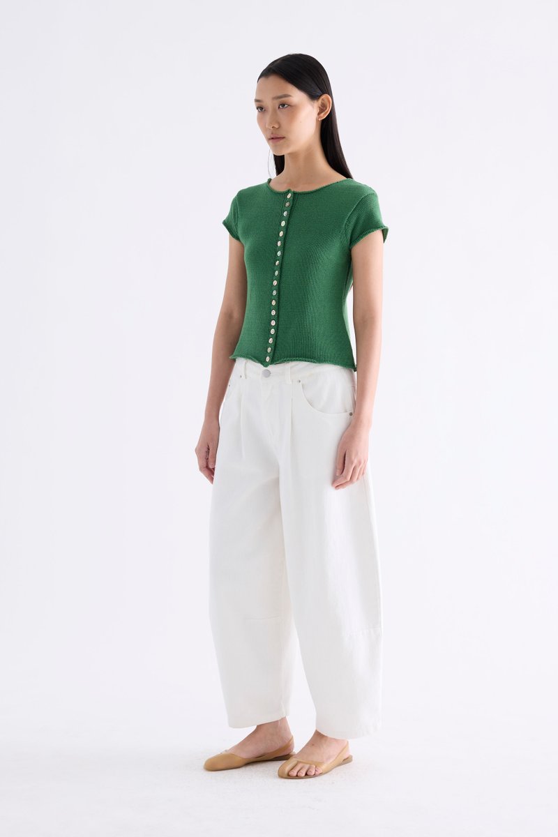 Kelyn Button-Down Knit Top