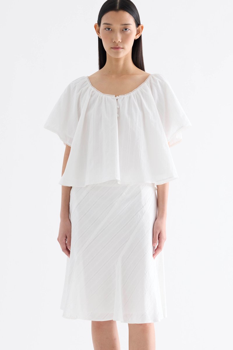 Orella Bell-Sleeve Blouse