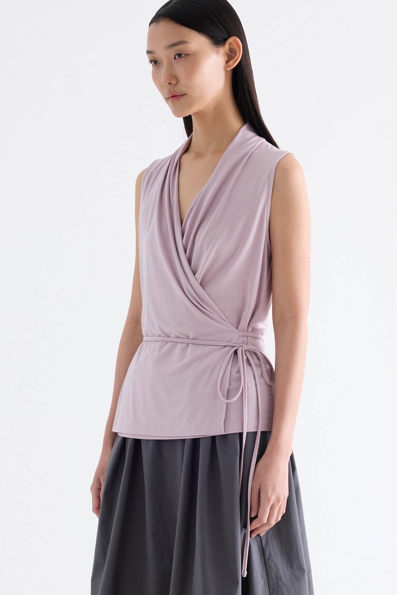 Verda Wrap-Tie Top
