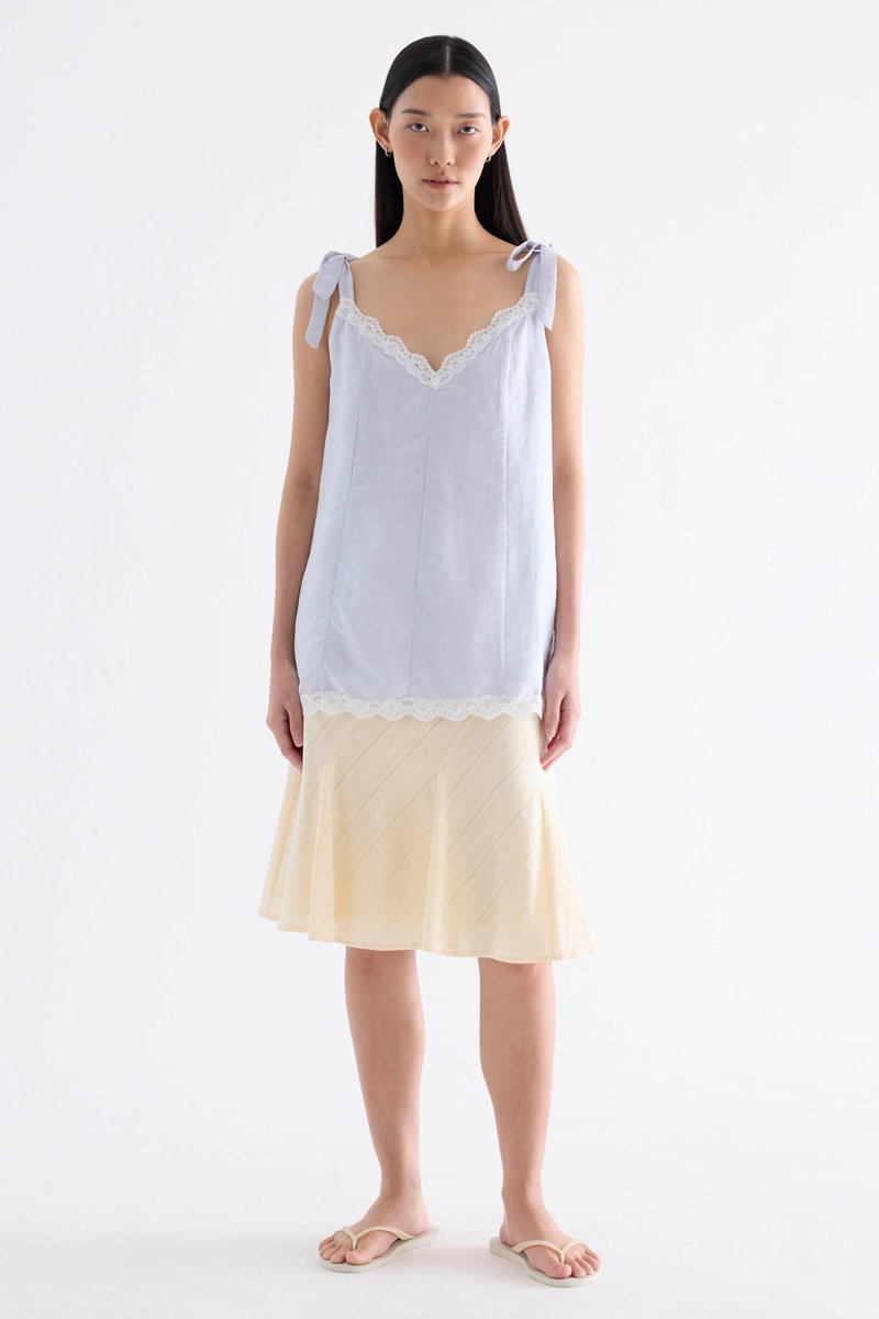 Karmella Lace-Trim Slip Top