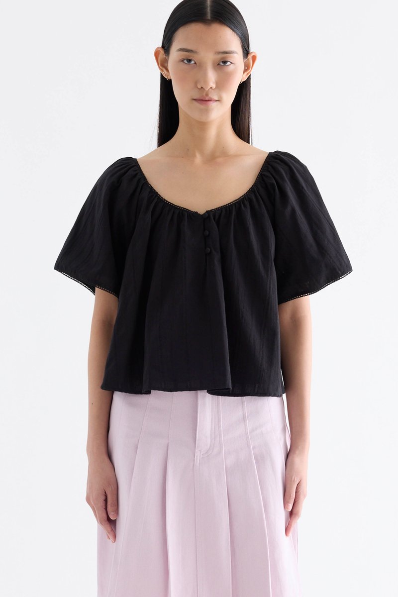 Orella Bell-Sleeve Blouse