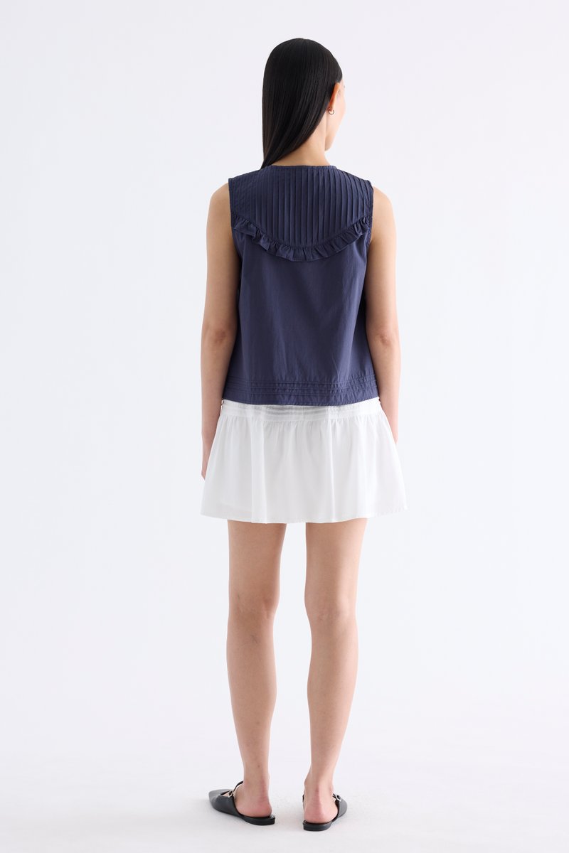 Freja Pintuck Yoke Top