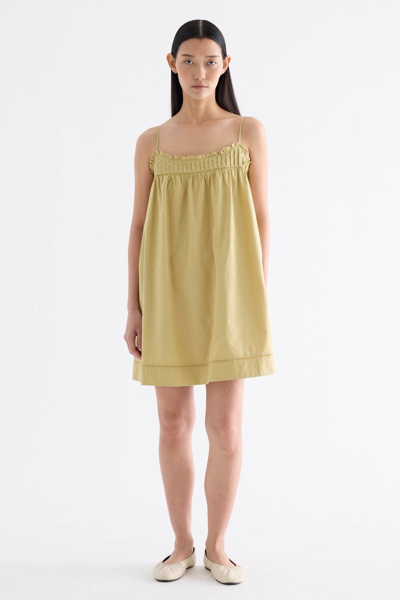 Amberlyn Pin Tuck Empire Dress
