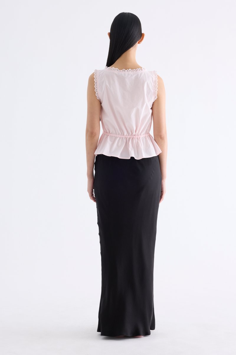 Leadow Lace-Trim Top