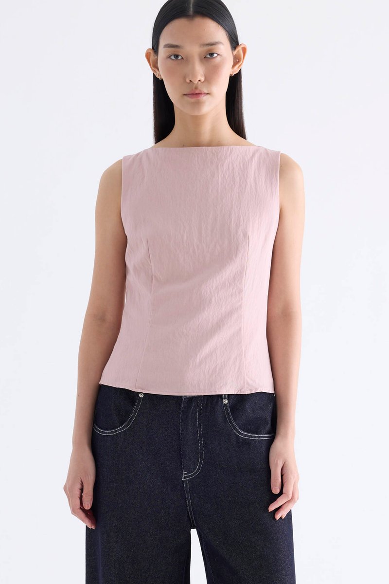 Adrina Boat-Neck Top