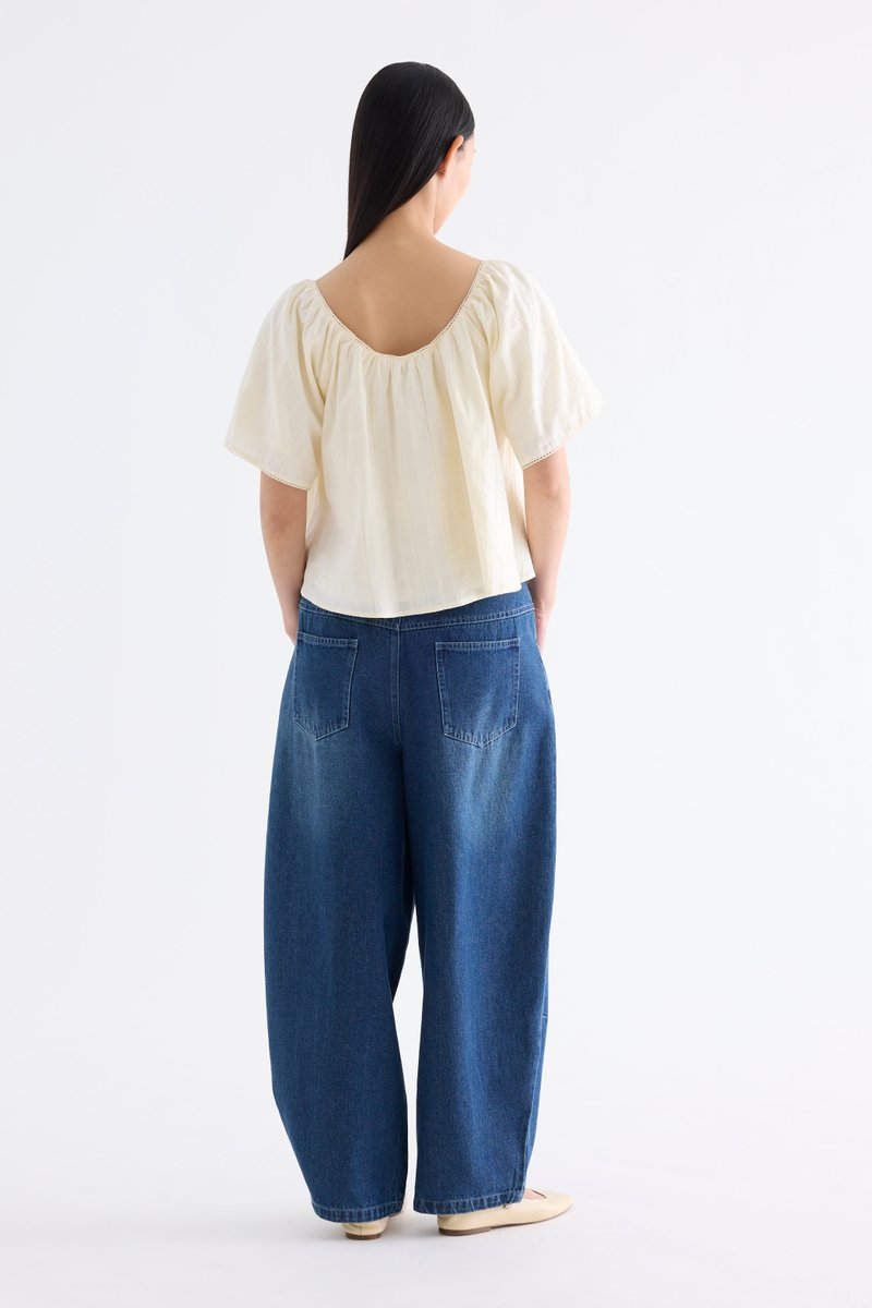 Orella Bell-Sleeve Blouse