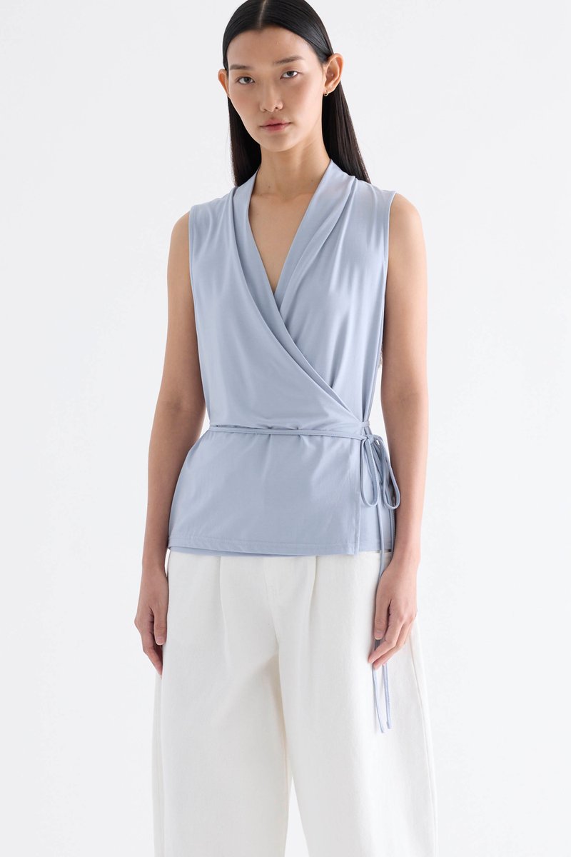 Verda Wrap-Tie Top