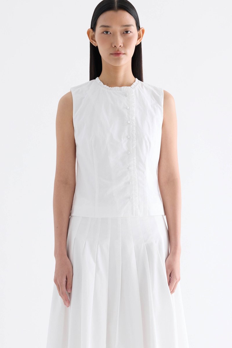 Gisella Ruffle-Trim Top