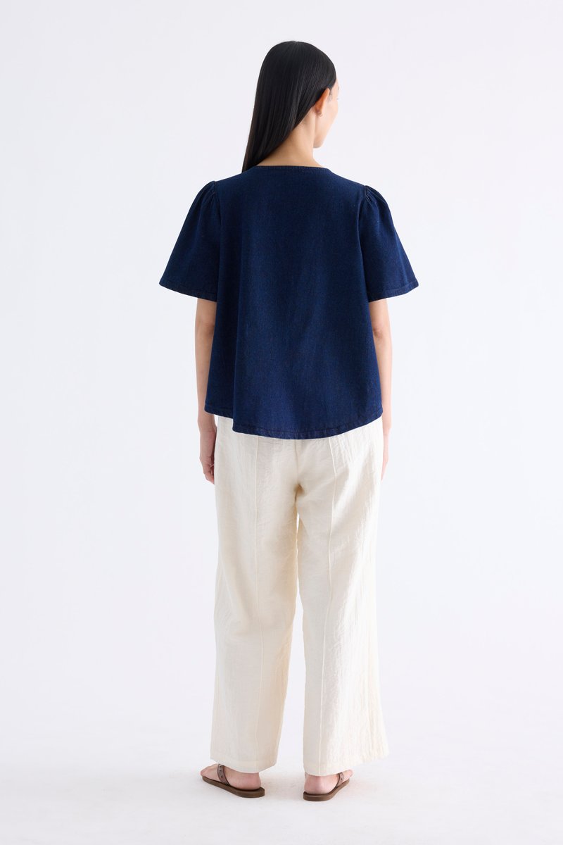 Selene Front-Tie Blouse