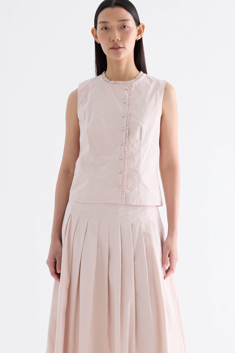 Gisella Ruffle-Trim Top