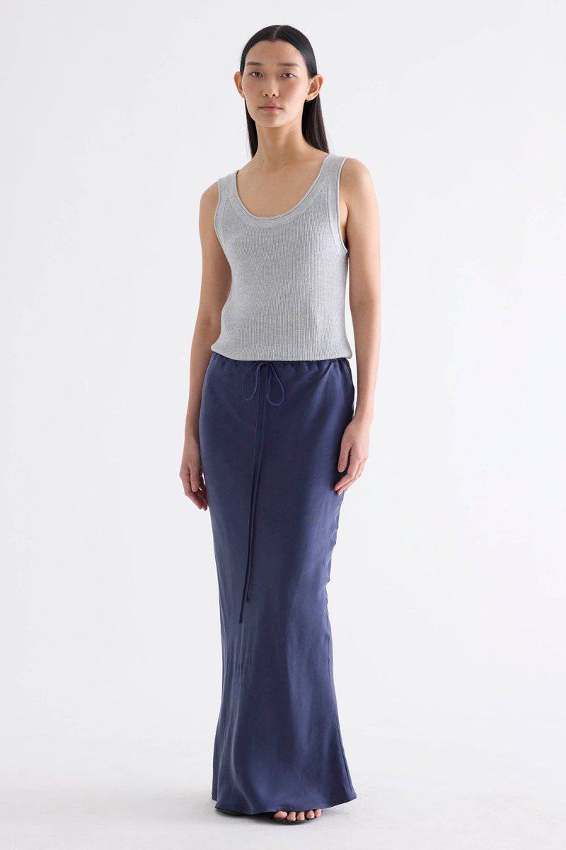 Tove Drawstring Bias Skirt