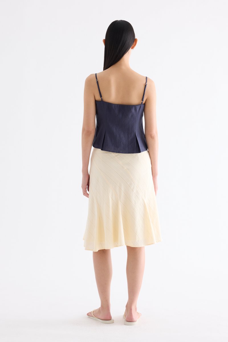 Marlotte Crochet-Trim Bustier Top