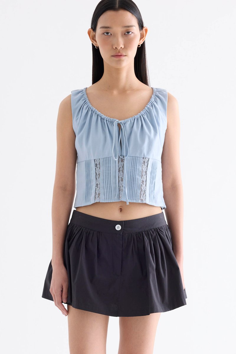Aubrey Lace Panel Top