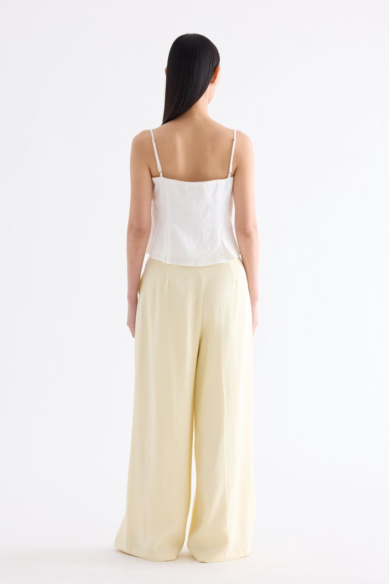 Marlotte Crochet-Trim Bustier Top