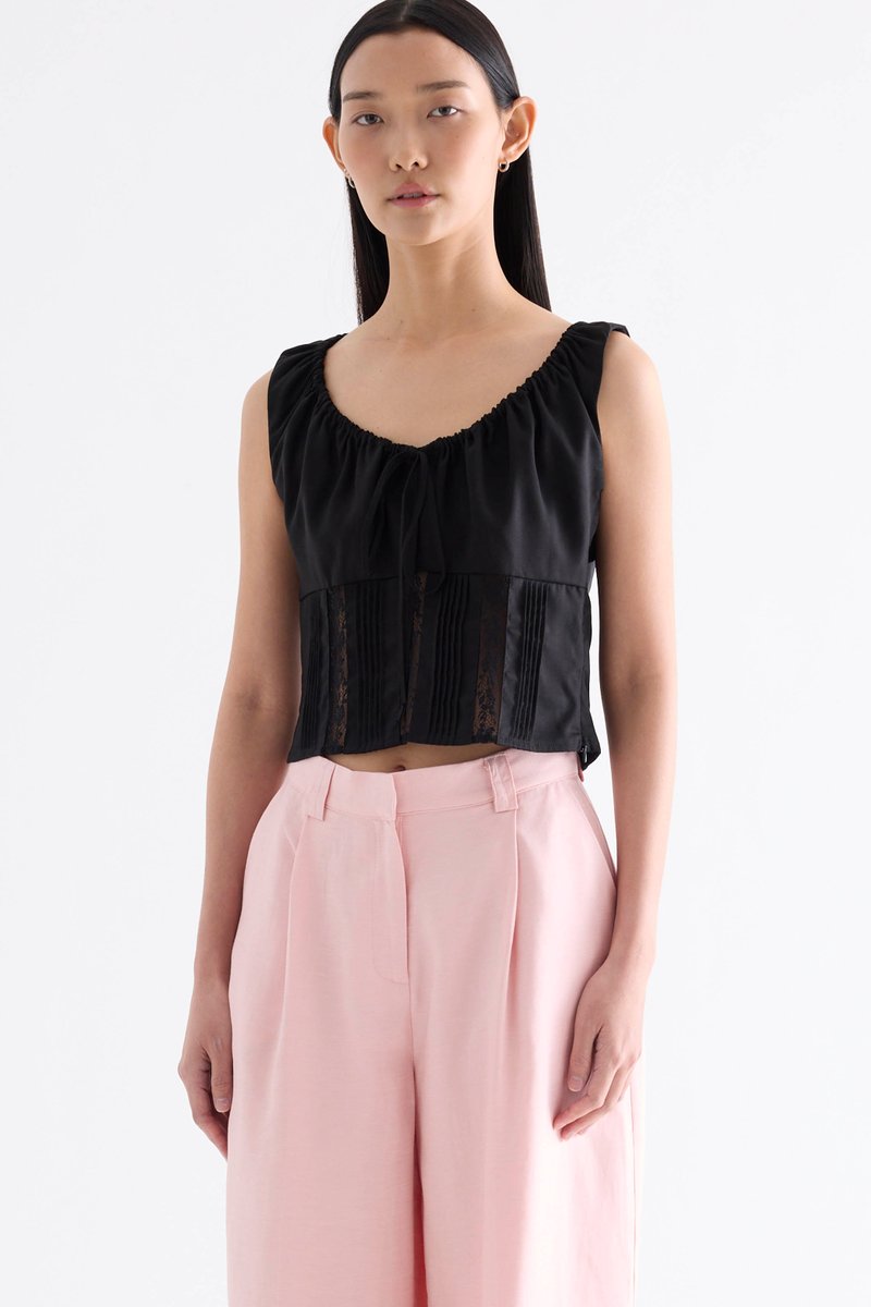 Aubrey Lace Panel Top