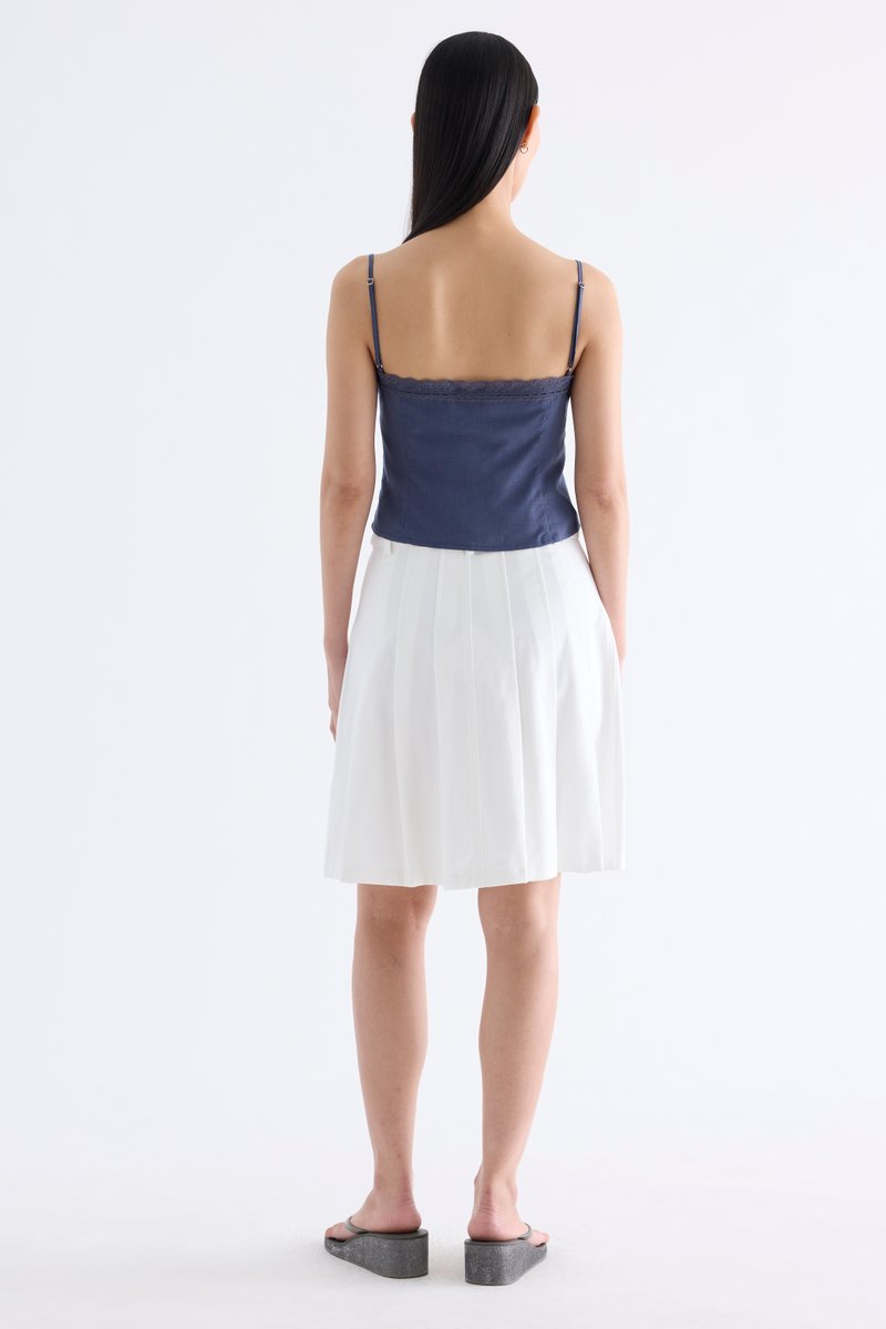 Mathra Lace-Trim Top