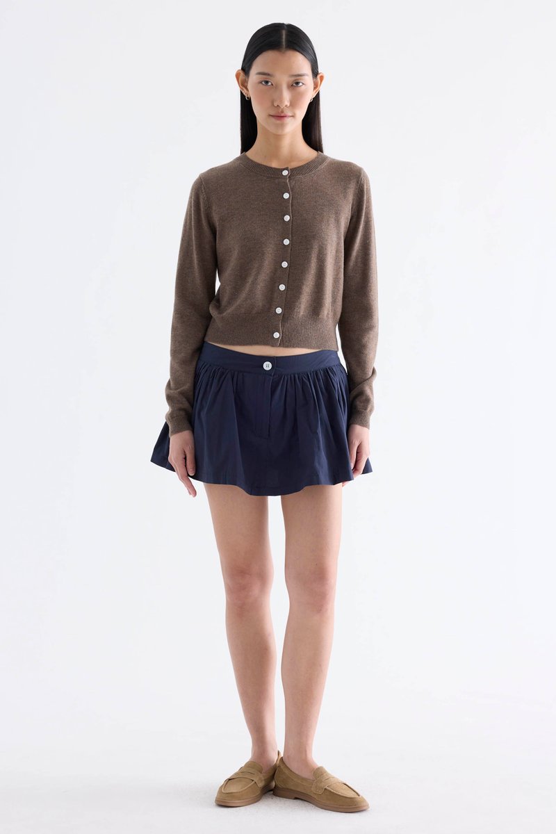 Yvelyn Low-Rise Gather Mini Skorts