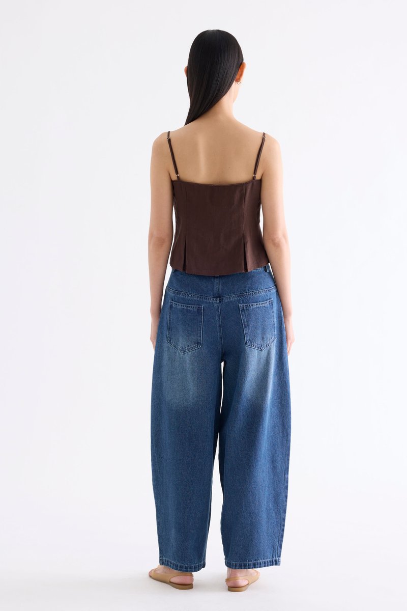 Marlotte Crochet-Trim Bustier Top