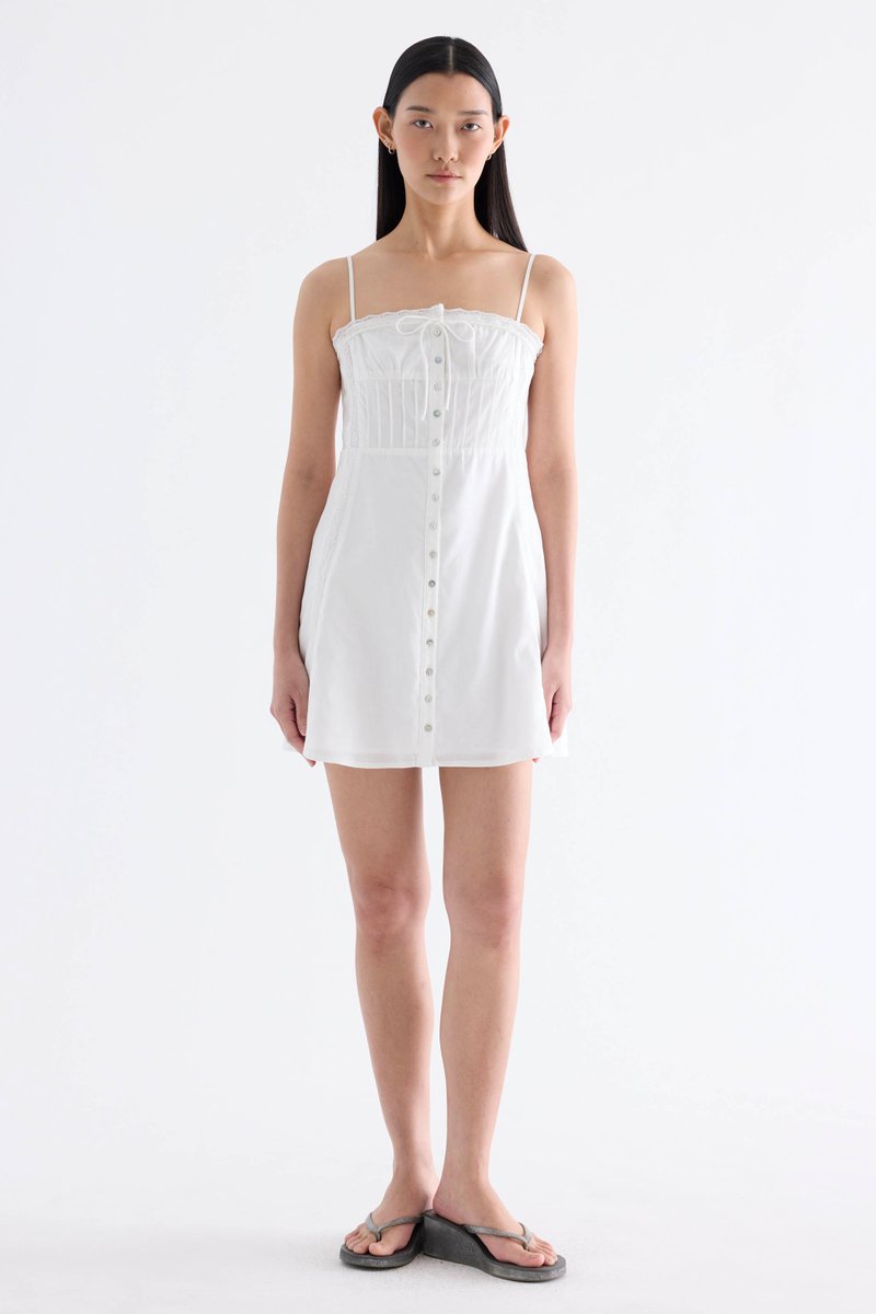 Quinelle Lace Trim Dress