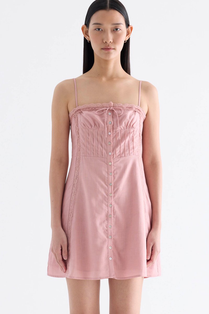 Quinelle Lace Trim Dress