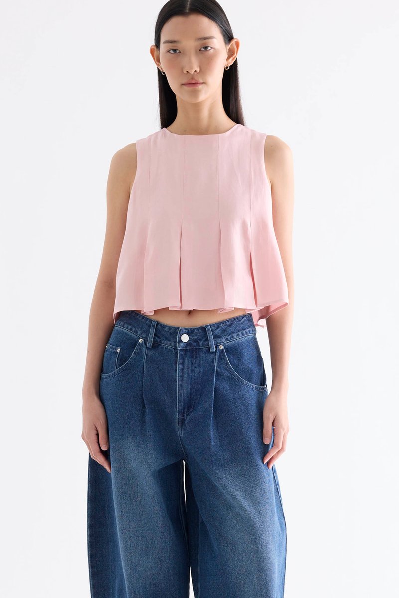 Abbie Pleated Top