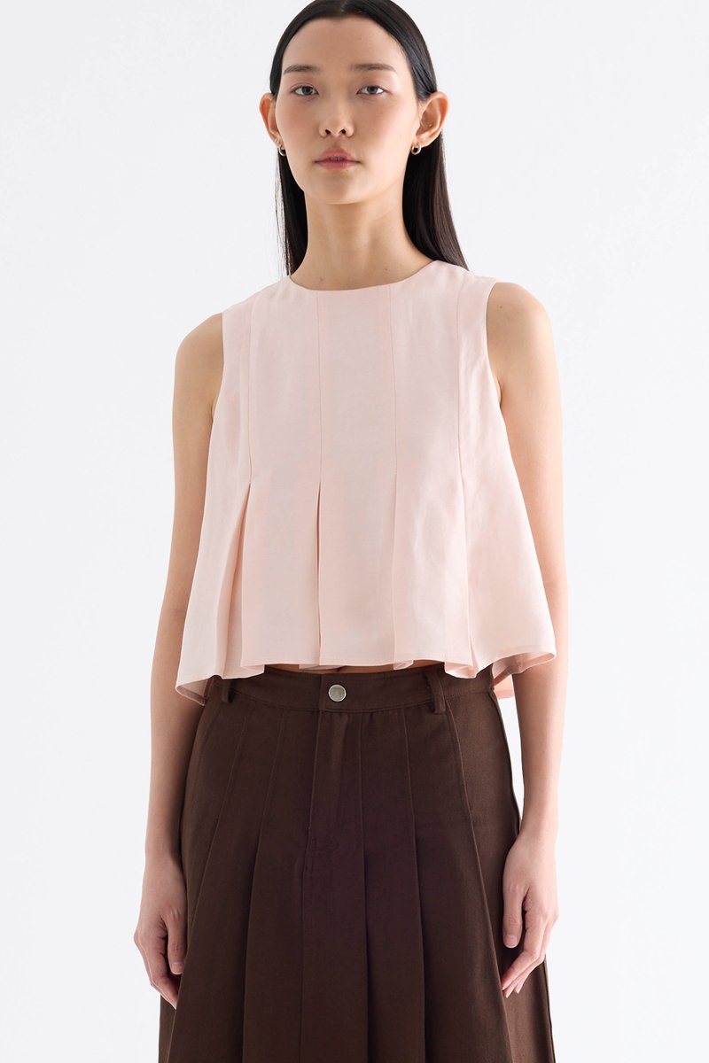 Abbie Pleated Top