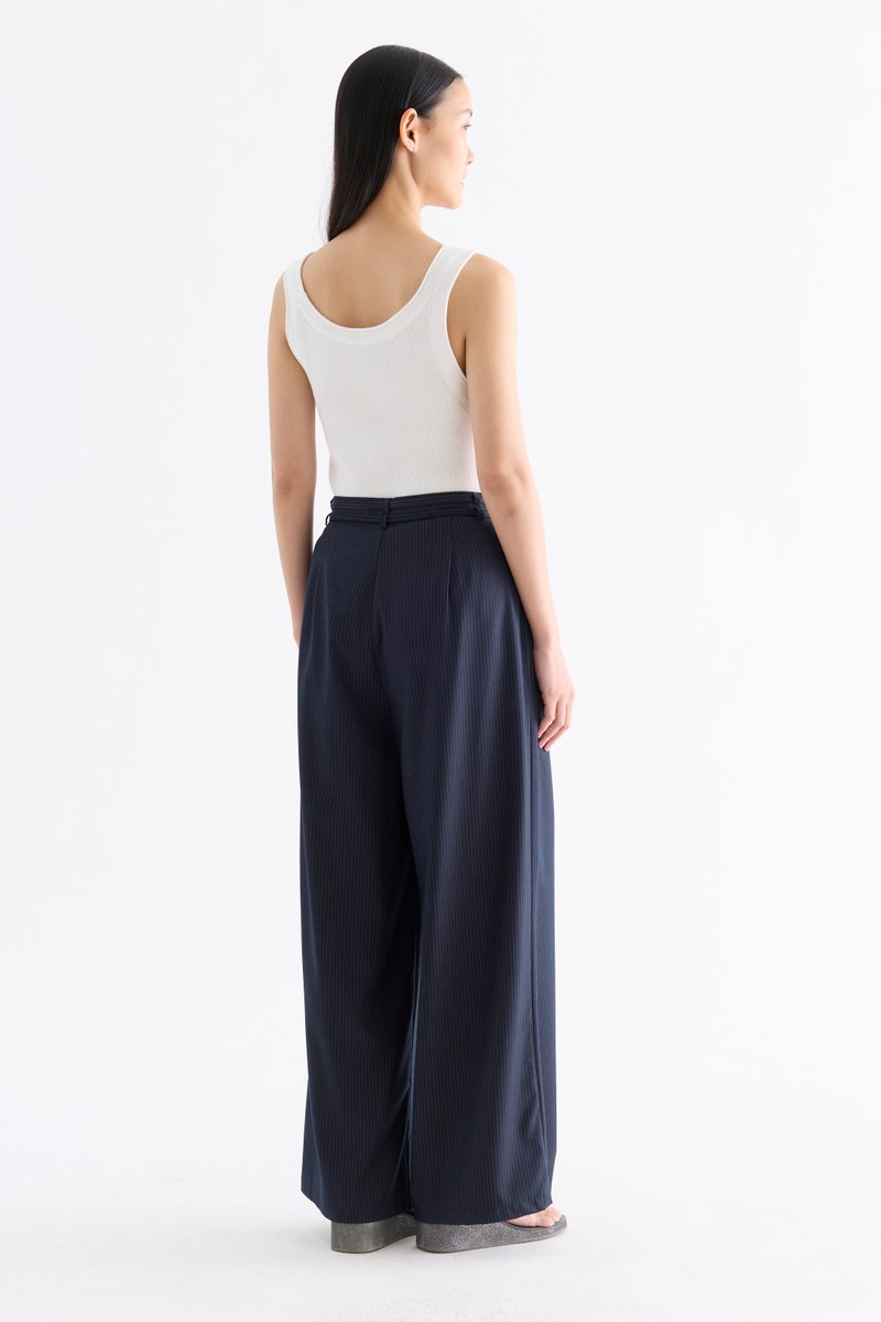 Sharelle High-Rise Pleat Pants