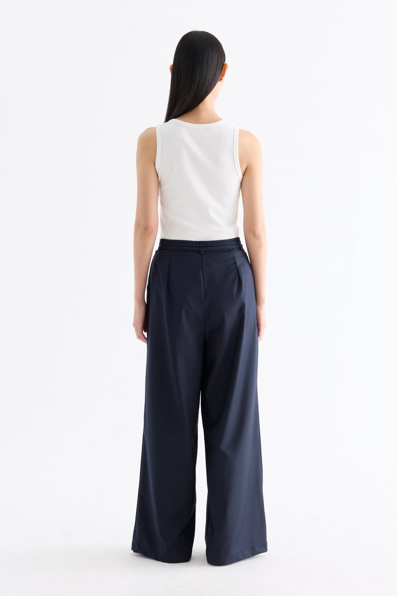 Sharelle High-Rise Pleat Pants