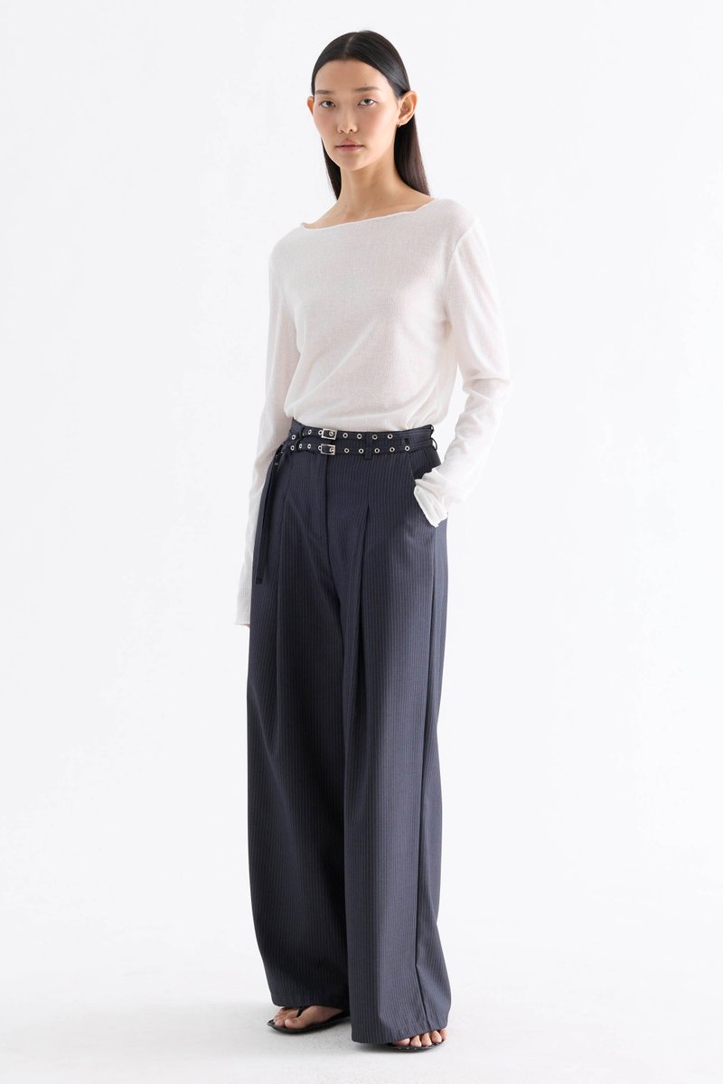 Sharelle High-Rise Pleat Pants