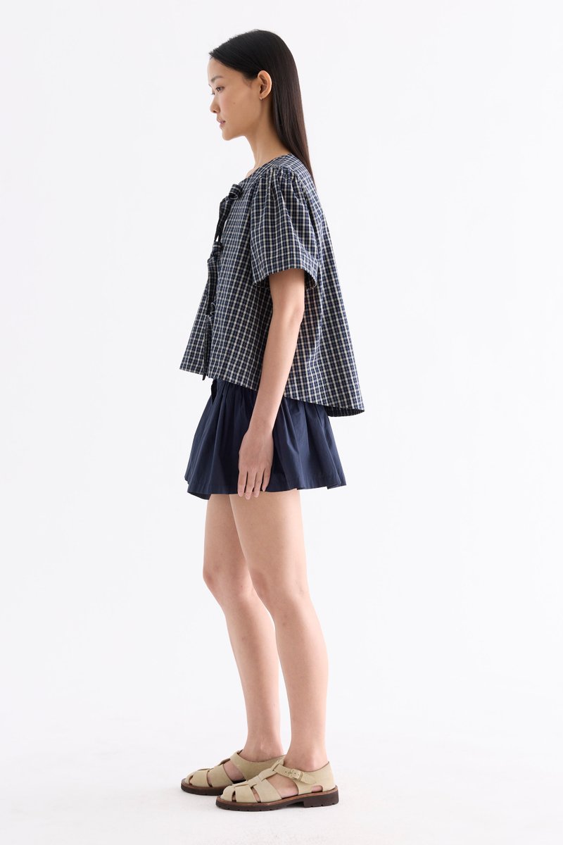 Selene Front-Tie Blouse