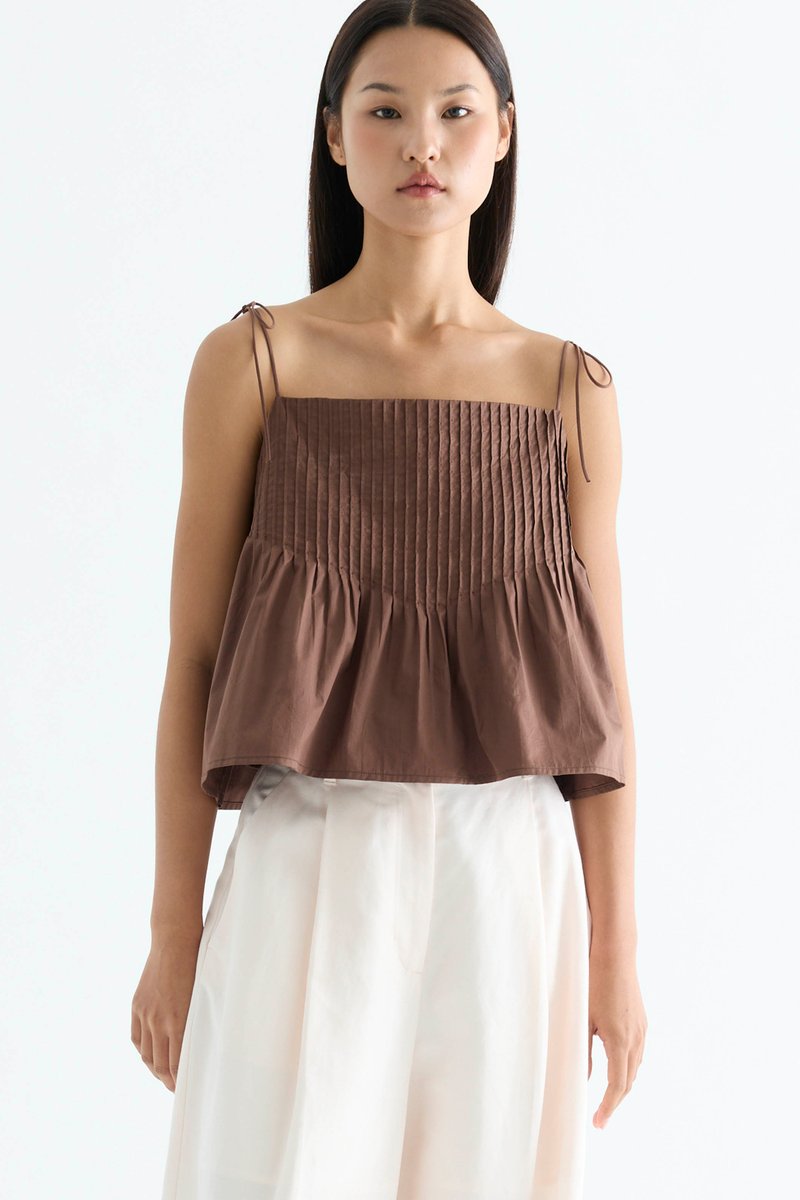 Brenelle Pin-tuck Top