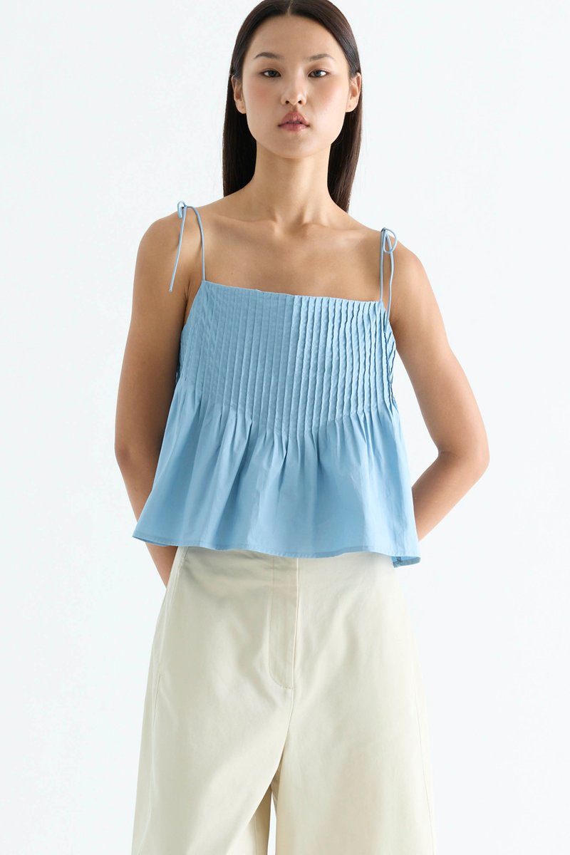 Brenelle Pin-tuck Top